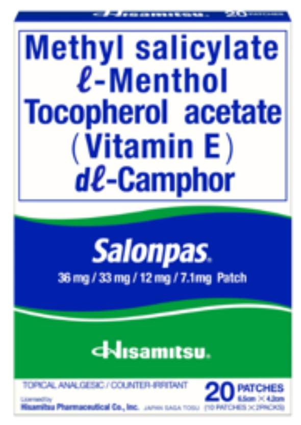 Salonpas Pain Relieving Patch 20's